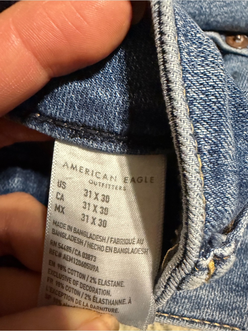 5 pair of American Eagle Outfitters jeans4 are size 31✖️30 & 1 black is 32✖️30 - Picture 5 of 10